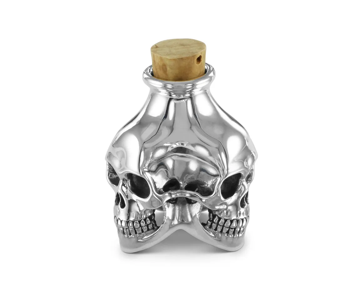 Skull Bottle - Silver