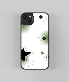 Smiley Stars Abstract Glass Phone Case Cover