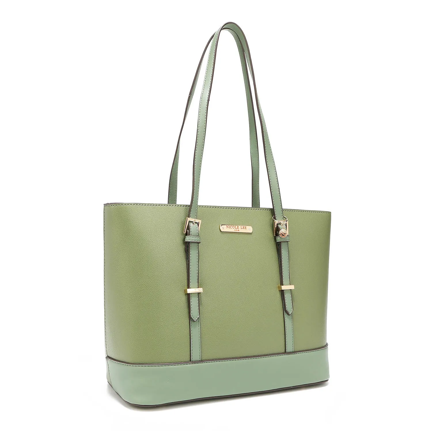 SOFT GREEN ADDISON 3 PIECE SET (Shopper, Crossbody, Clutch)