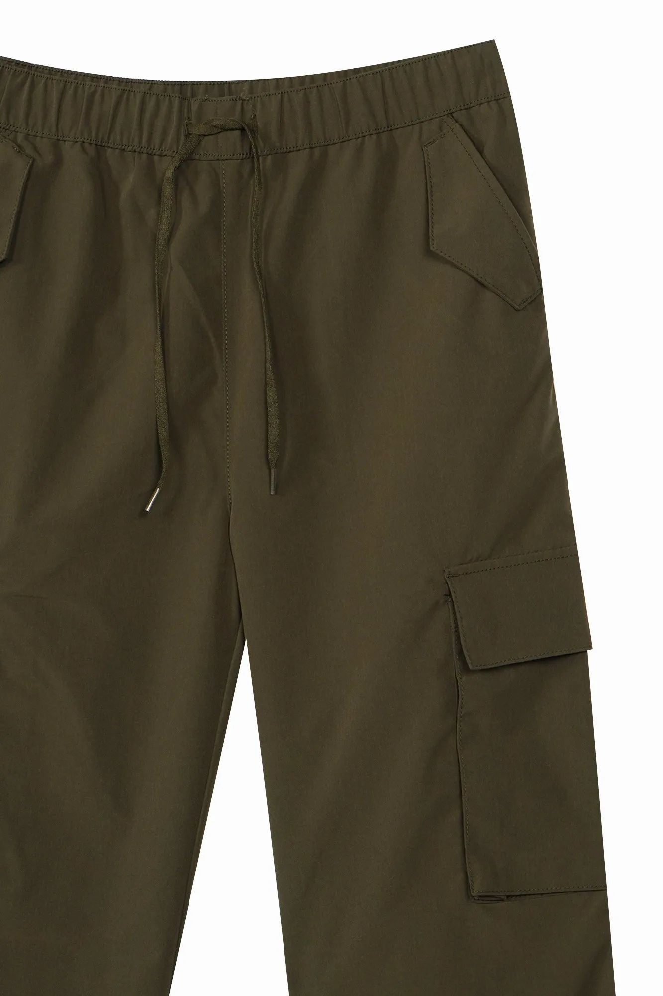 Straight Fit Pull-On Cargo Trousers