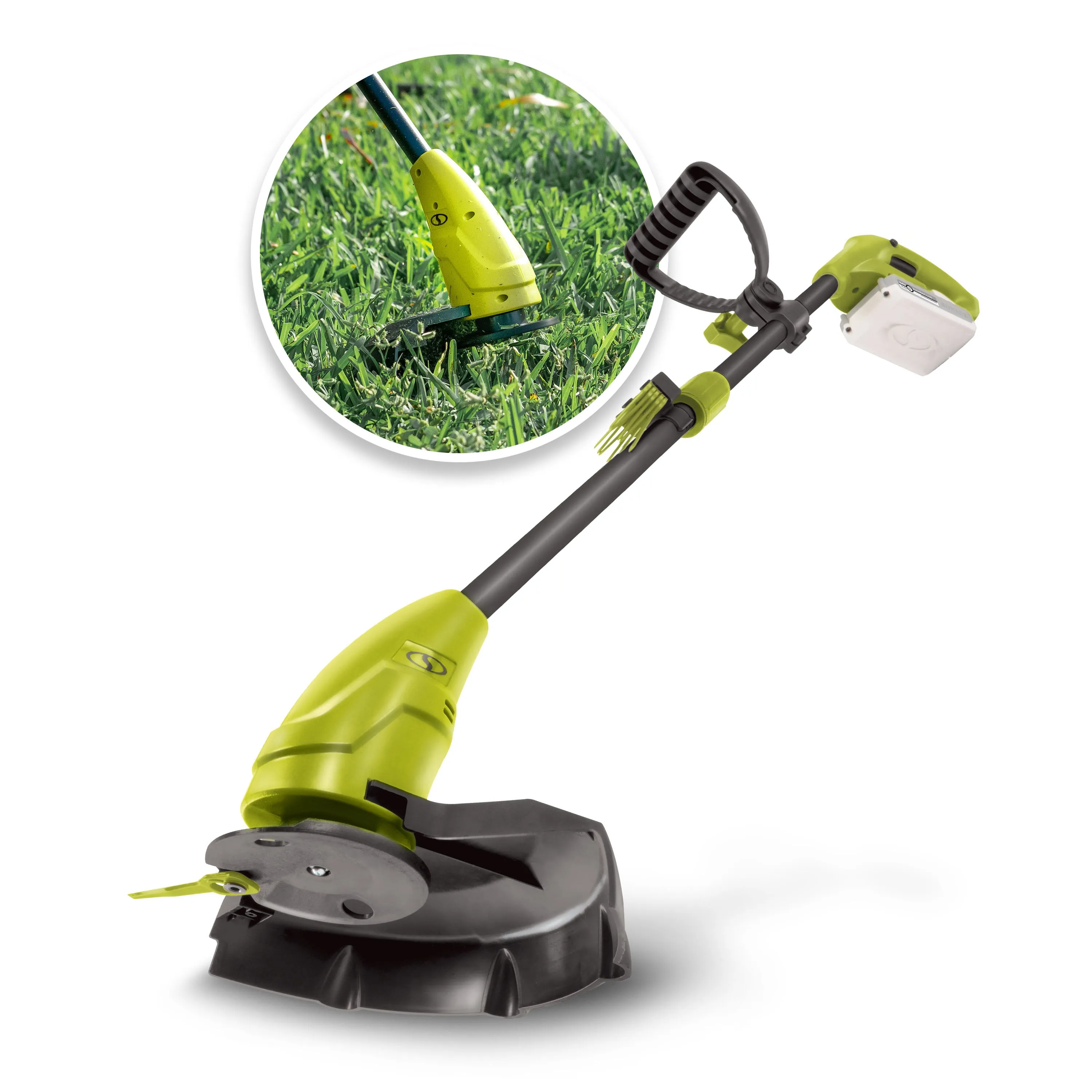 Sun Joe 24V-GT10-LTE 24-Volt* IONMAX Cordless Lightweight Stringless Grass Trimmer | 10-inch | W/ 2.0-Ah Battery   Charger