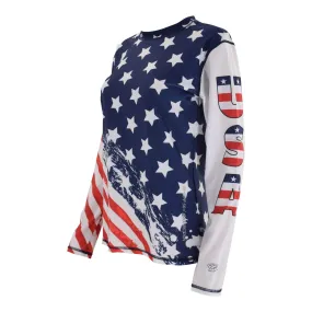 USA Sublimation Lady Long Sleeve Rash Guard