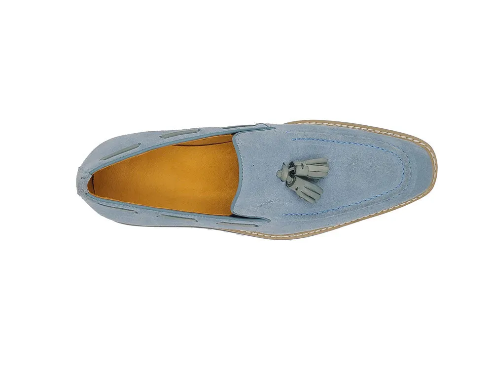 Venetian Suede Loafer with Calfskin Tassel