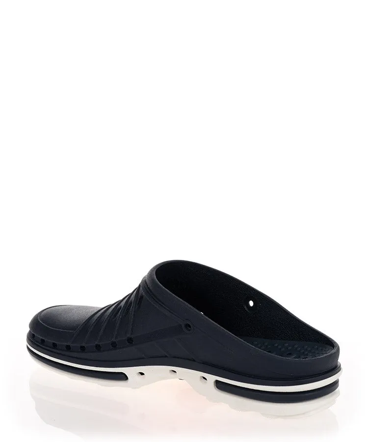 Wock Mens Clog 03 White & Navy