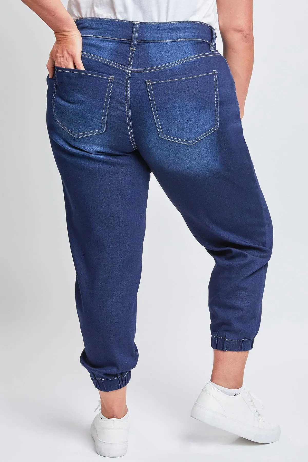 Women's Plus Size Joggers with Elastic Hem