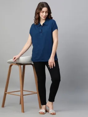 Women's Royal Cotton Regular Fit Tshirts