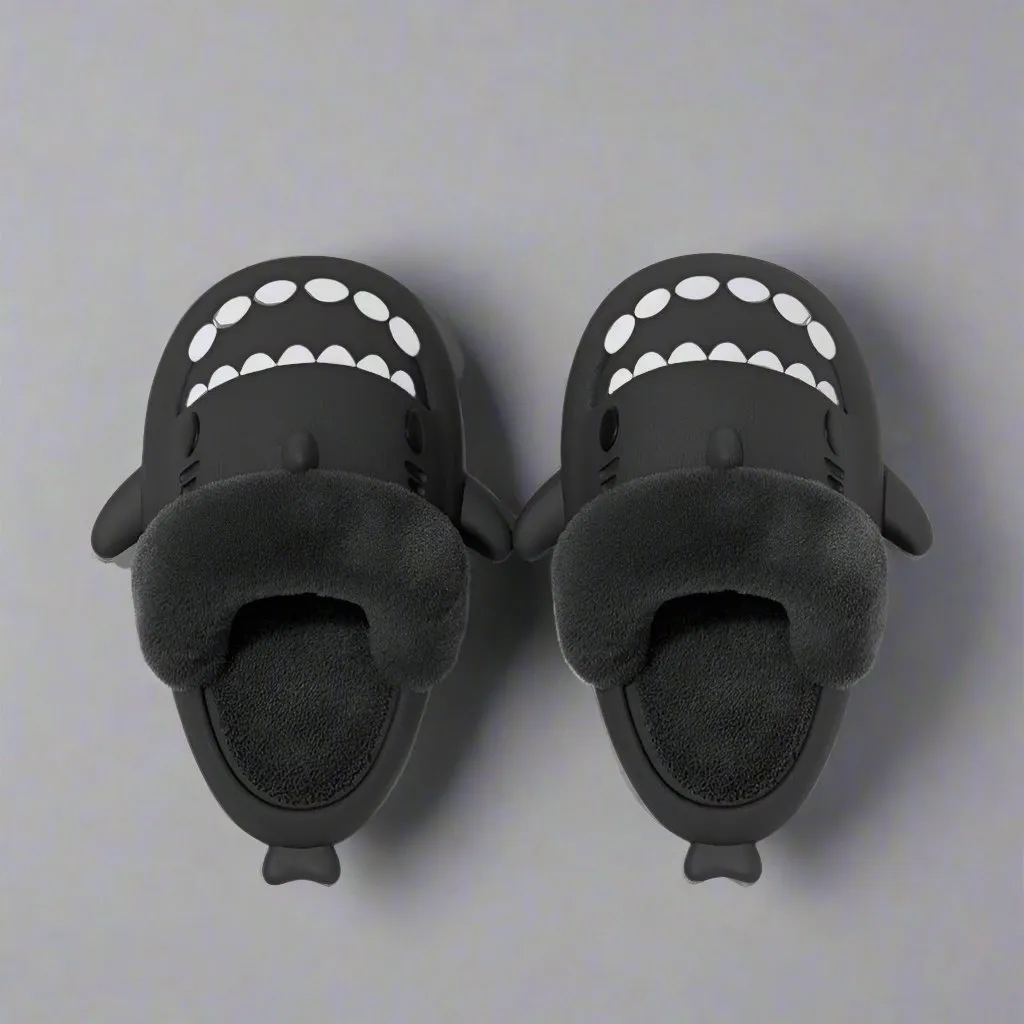 Women's Winter Shark Slippers - Detachable Warm Plush