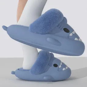 Women's Winter Shark Slippers - Detachable Warm Plush